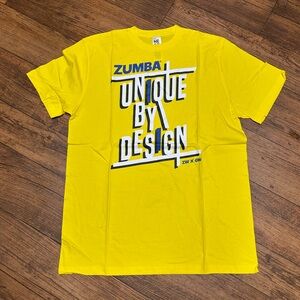 Zumba Fitness Bright Yellow Unique Design Tee